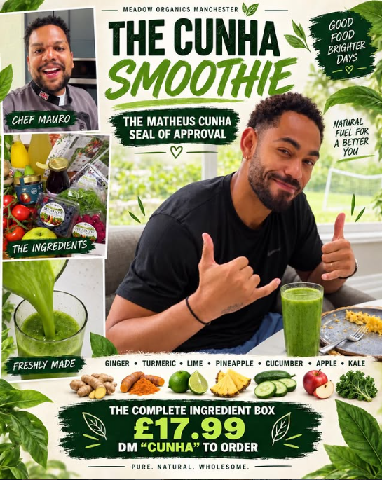 Meadow Organics promotional smoothie feature